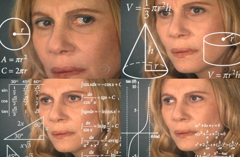 confused math lady meme